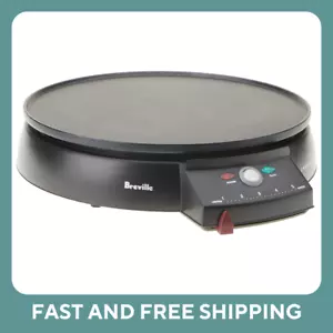 BREVILLE Pancake Crepe Maker Electric Breakfast Pan Plate Cooker Machine Black - Picture 1 of 3