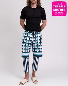 RRP€785 DOLCE & GABBANA Trousers IT46 US36 S Shorts Gio Ponti Ceramic Print - Imagen 1 de 10