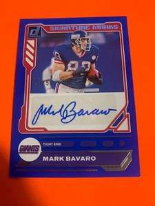 2023 DONRUSS MARK BAVARO SIGNATURE MARKS 29/50 AUTOGRAPH GIANTS ~ #SM-MB - Picture 1 of 1