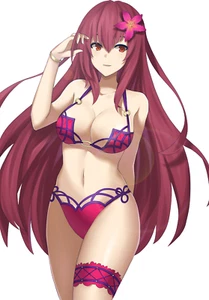 Scathach Fate Grand Order Weatherproof Waifu Anime Sticker 6" Car Decal - Picture 1 of 1