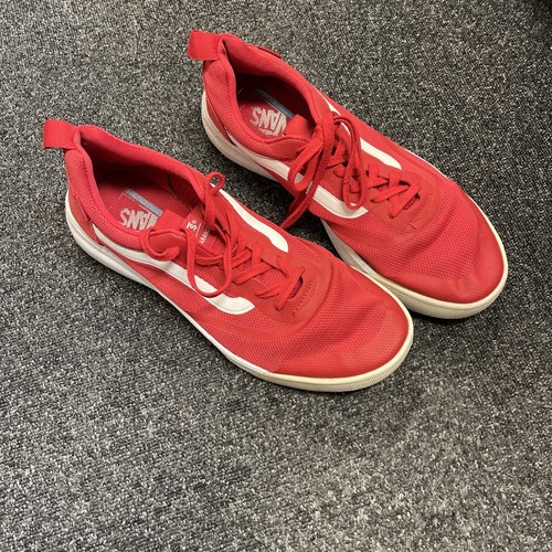 Scarpe Vans Ultrarange Uomo Taglia 13 Rosso Sneaker UltraCush Skate x1