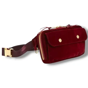 Herschel Supply Company Fanny Pack Red Burgundy NWOT Scarlet Velvet Belt Bag - Picture 1 of 6