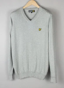 Lyle & Scott Suéter Cardigan De Cuello En V Gris Talla L - Imagen 1 de 8