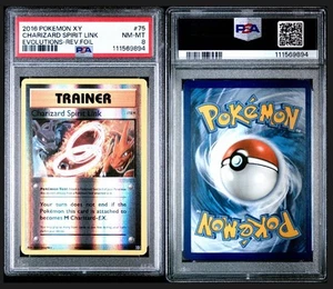 Charizard Spirit Link - 75/108 - Evolutions - Reverse Holo - PSA 8  - Bild 1 von 1