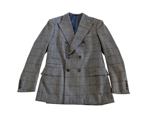Steven Hitchcock Herren Savile Row Bespoke Flanell D/B Anzug ca. 38" - Bild 1 von 6