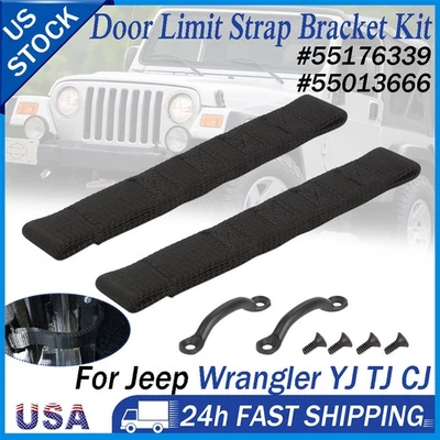 Kit de soporte y tornillos de correa de bucle para Jeep Wrangler CJ YJ TJ Footman engrosado Foto 1 de 4