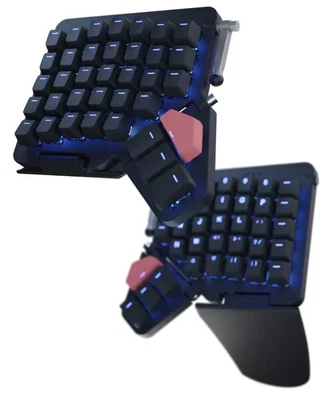 ZSA Moonlander Mark I Ergonomic Keyboard Black Kailh Copper RGB - Image 1 of 4