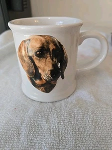 VTG Xpres 1999 Dachshund Relief Coffee Mug Best Friend Originals Barbara Augello - Picture 1 of 12