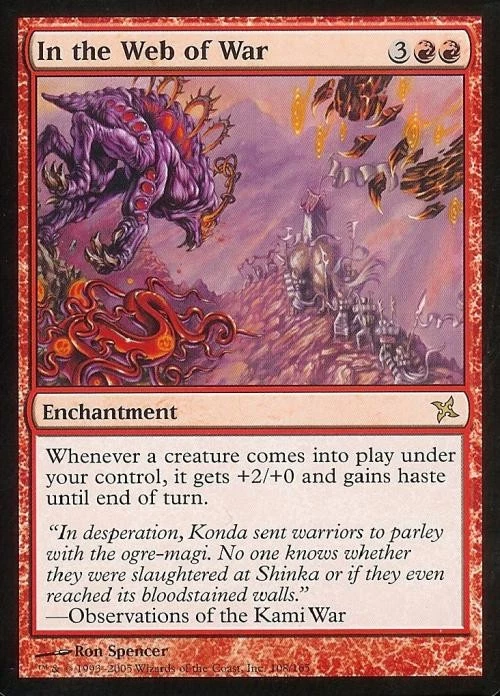 In the Web of War - Medium Play MTG Betrayers of Kamigawa - Image 1 of 1