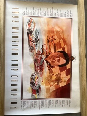 Póster Winston Cup Champion 1992 edición de coleccionista  Foto 1 de 4