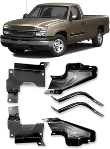 Front Bumper Bracket Set for 2003-2006 Chevrolet Silverado 1500 and 2002-2006 Av - Picture 1 of 7