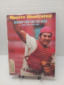 March 13, 1972 Johnny Bench Cincinnati Reds Sports Illustrated - Picture 1 of 5