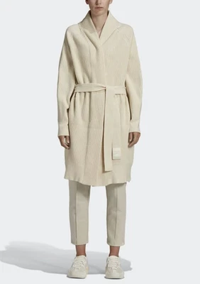 ADIDAS Y-3 YOHJI YAMAMOTO CH3 WOOL RIB-KNIT LONG CARDIGAN GK4844 WOMEN 2XS XS M - Image 1 of 4