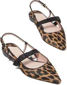 Kate Spade Maritza Flat Slingback in Leopard Size 8.5 - Picture 1 of 8