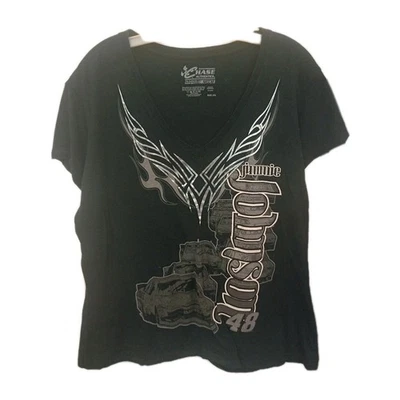 Camiseta Chase Auténtica Trackside NASCAR Jimmie Johnson Gráfica Para Mujer Talla XXL Foto 1 de 4