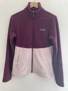 Columbia Damen Colorblock Cozy Fleece Full-Zip Langarm Jacke Pink Maroon S - Bild 1 von 6