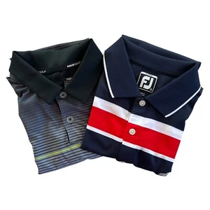 Nike FootJoy Golf Polo Shirts Boys M Athletic Training Activewear Kids Tennis - Picture 1 of 15