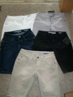 NUEVO CON ETIQUETAS BERMUDAS ELÁSTICAS ROSA ROYCE PARA MUJER TALLA 25 28 31 Foto 1 de 3