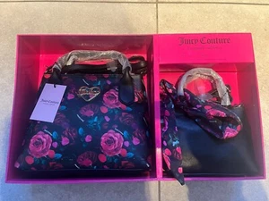 Juicy Couture Tasche schwarz Mutli Rose Mommy & Me Mini Tote Set - Bild 1 von 6