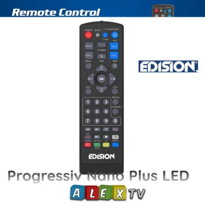 Edision Progressiv Nano Plus LED HD Original Ersatz Fernbedienung RCU1 - Bild 1 von 4