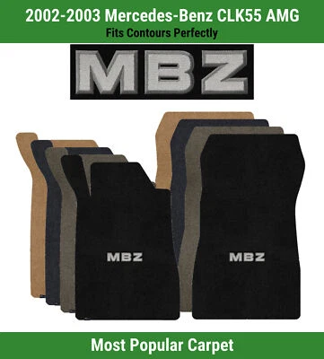 Alfombrillas delanteras Lloyd Ultimat para Mercedes-Benz CLK55 AMG del 02-03 con apliques MBZ Foto 1 de 4
