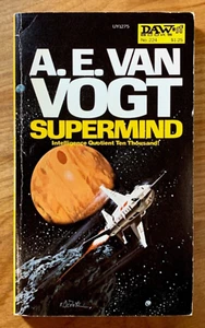 Supermind by A.E. Van Vogt - VG vintage 1977 DAW sci-fi pb, DiFate cover - Picture 1 of 6