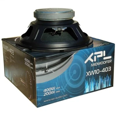 XPL XW10-403 midwoofer 25,00 cm 10" 200 watt rms 400 watt max 4 ohm 105 db car - Immagine 1 di 4