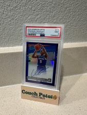 2020 Donruss Optic Immanuel Quickley On Card Auto - Purple PSA 9 