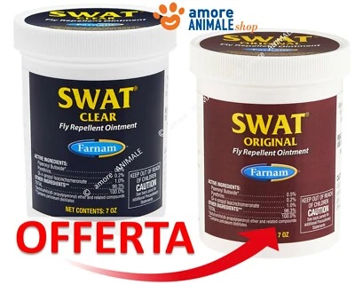 FARNAM SWAT → CLEAR / ORIGINAL FORMULA 200 gr - Insetto Repellente per CAVALLO