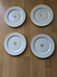Medard de noblat ""Charleston Cr"" 4 piatti pranzo 8 1/2"."PORCELLANA LIMOGES FRANCIA - Foto 1 di 3