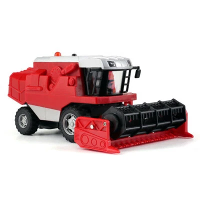 Farm Tractor Toy Model Front Harvester Diecast Farm Toys for Boys Kids Gifts Red - Image 1 of 4
