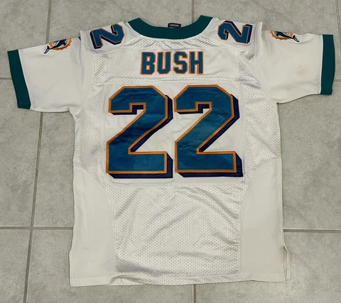 NFL Miami Dolphins Reggie Bush Mens Nike On Field Football Jersey size 44 White Cover