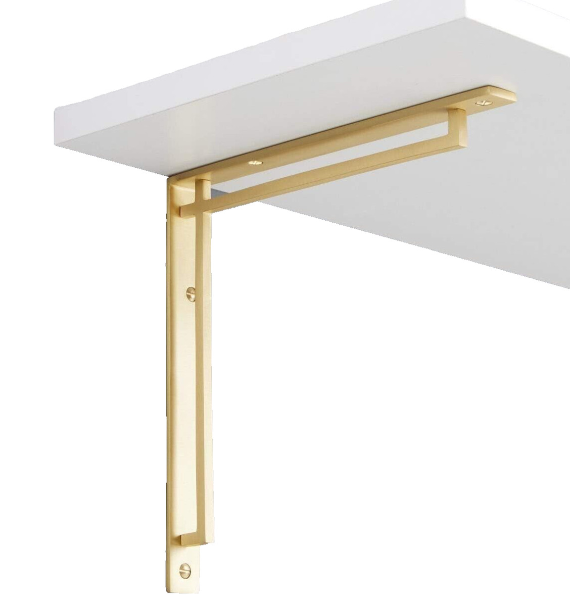 Soportes Flotantes Blancos Para Estantes De Pared En L | Meses Sin Interés