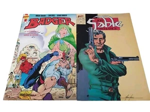 Set Of 2 FIRST COMICS/ Badger/ Jon Sable Freelance - Picture 1 of 3