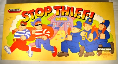 Stop Thief ! Vintage 1985 Board Game by Spear's Games MISSING 3 BASES - Image 1 of 4