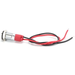 8mm LED Waterproof Metal Indicator Light Small Power Lamp Indicator - Picture 1 of 22