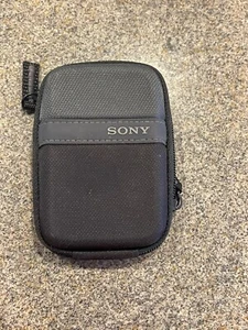 Sony Kameratasche schwarz gepolstert Doppelreißverschluss Gürtelschlaufe - Bild 1 von 3