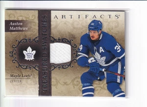 2021-22 AUSTON MATTHEWS UPPER DECK ARTIFACTS TREASURED SWATCHES JERSEY TS-AM - Picture 1 of 2