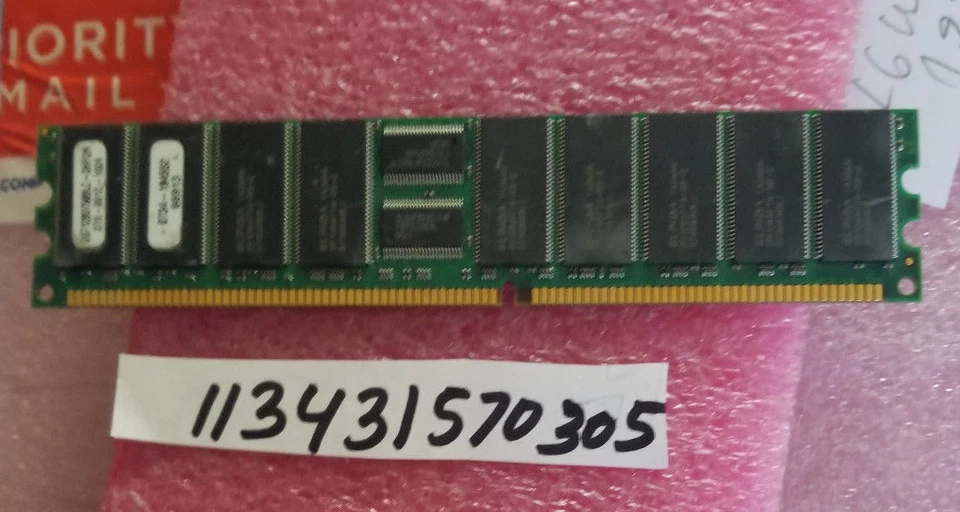  1GB 2RX8 DDR1 DDR PC3200R 3200  400MHZ 184PIN DUAL RANK 64X8 RDIMM ECC REGISTER - Image 1 of 1