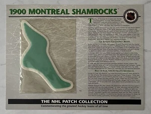1900 Montreal Shamrocks Hockey Willabee & Ward Patch w Card Canadiens - Picture 1 of 3