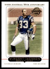 2005 Topps Vincent Jackson Football Cards #420