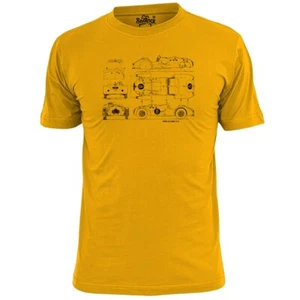 Mens Allard J2 Vintage Car Blueprint  T Shirt Roadster - Picture 1 of 4