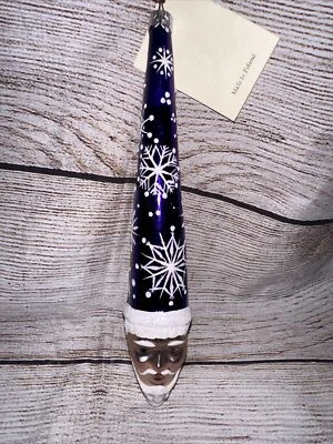 Patricia Breen 1995 “Winter Wizard” púrpura hielo como nuevo copo de nieve adorno 8” Foto 1 de 4