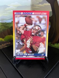 1990 Score Peter Tom Willis #656 Football Card