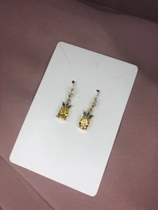 Mini Gold Pineapple Earrings - Picture 1 of 2