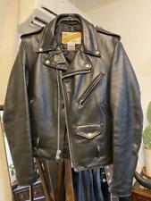 Schott Perfecto  Double Leather Riders Jacket  Size 34  Made in USA W/O Belt