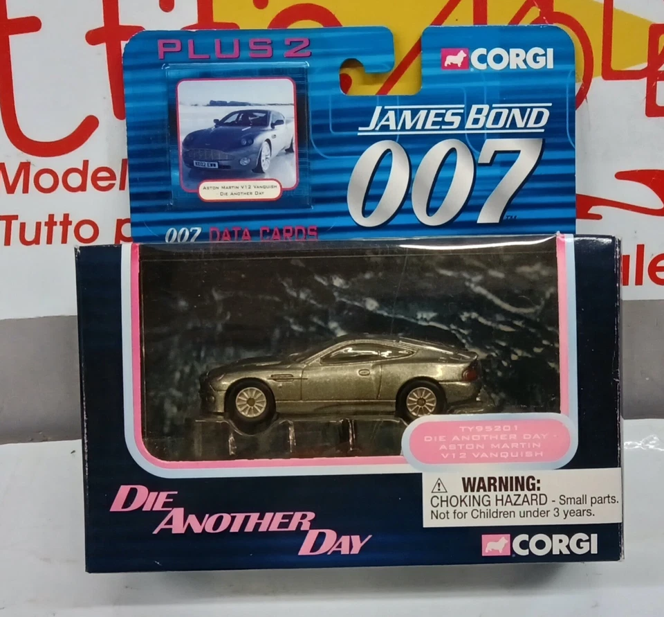 CORGI PLUS 2 ASTON MARTIN V12 VANQUISH DIE ANOTHER DAY - Immagine 1 di 3