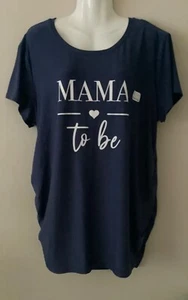Time and Tru Maternity t-shirt a maniche corte arricciate laterali 2XG - Foto 1 di 7