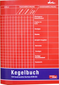 Kegelbuch A5 104 farbige Innenseiten Kegeln Kegel Buch Chronik - Bild 1 von 2
