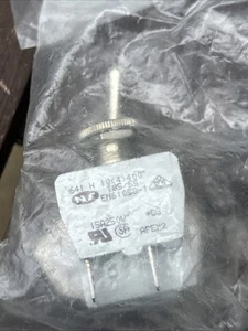1 pcs - APEM Toggle Switch, Panel Mount, On-On, DPDT, Tab Terminal - Picture 1 of 2